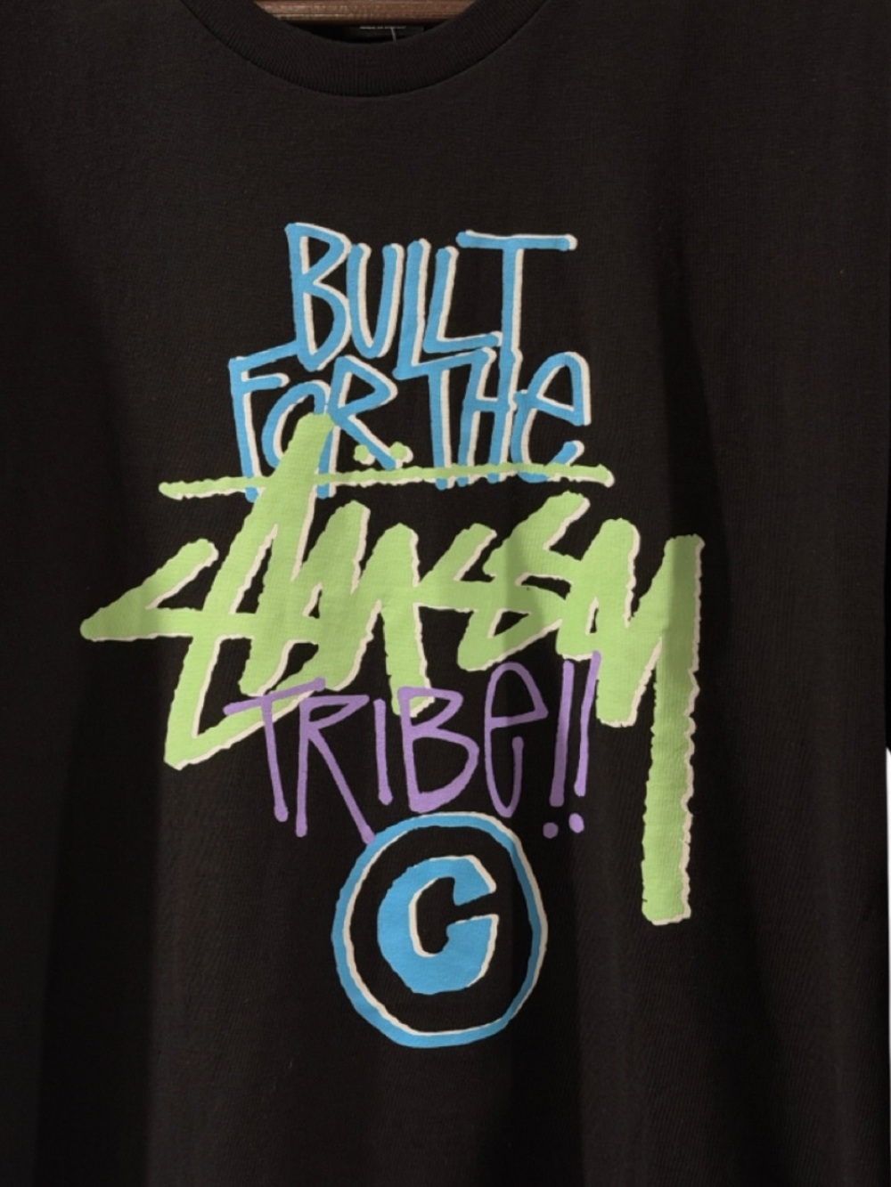 VTG Stüssy Archive ‘Built For The Tribe’ Graphic T-shirt Size Men’s Large (NWT) - Picture 2 of 6